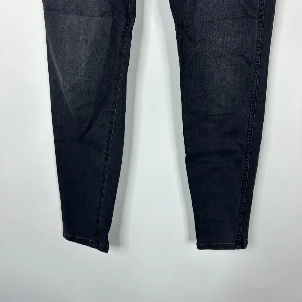 AYR The Riser 11 inch High Rise Skinny Jeans Black 28 x 26 #7961